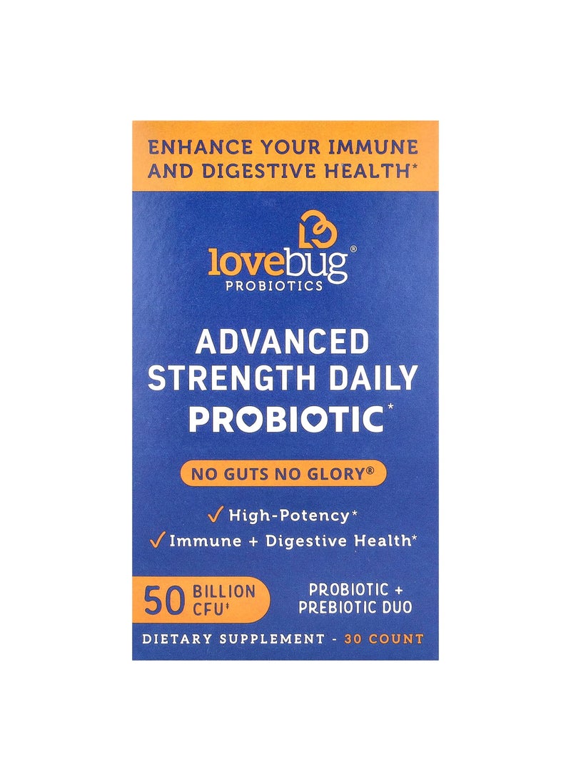 Advanced Strength Daily Probiotic, 50 Billion CFU, 30 Capsules